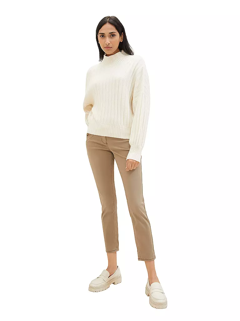 TOM TAILOR | Pantaloni Tapered Relaxed Fit | Cammello