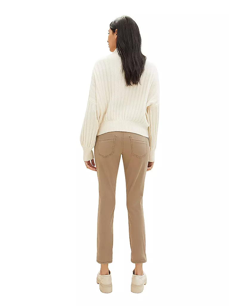 TOM TAILOR | Pantaloni Tapered Relaxed Fit | Cammello