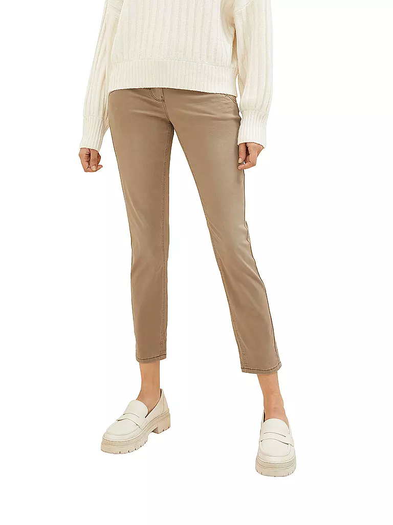 TOM TAILOR | Pantaloni Tapered Relaxed Fit | Cammello
