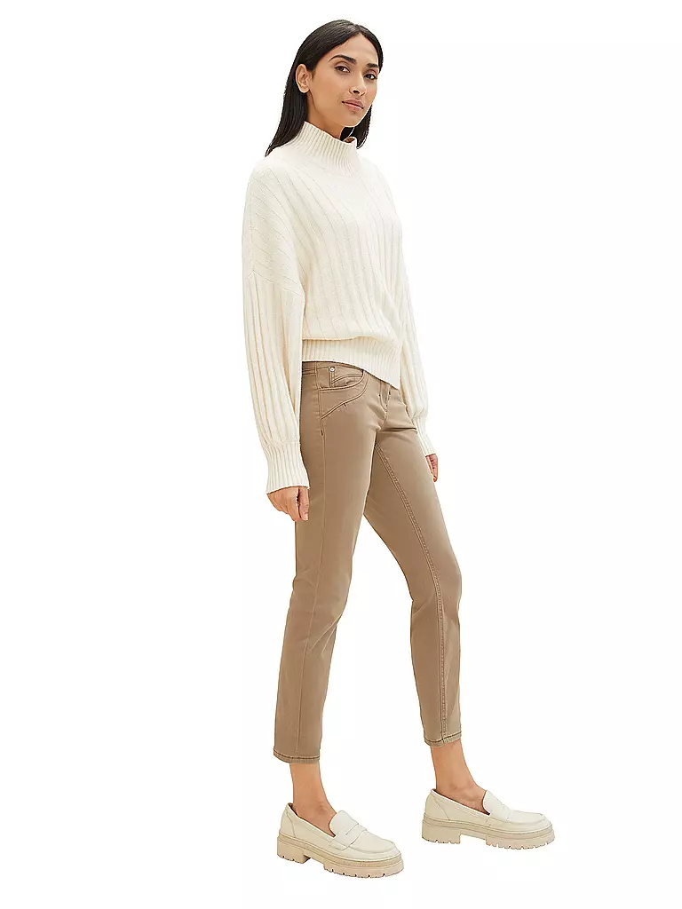 TOM TAILOR | Pantaloni Tapered Relaxed Fit | Cammello