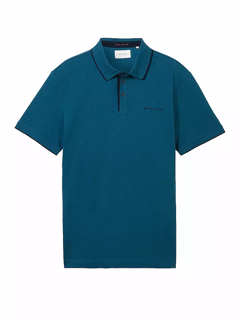 TOM TAILOR | Poloshirt Regular Fit | Petrolio