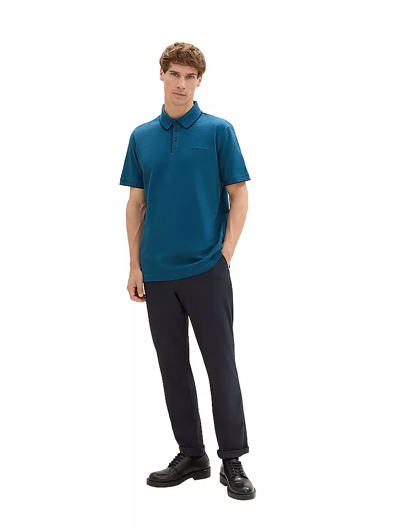TOM TAILOR | Poloshirt Regular Fit | Petrolio