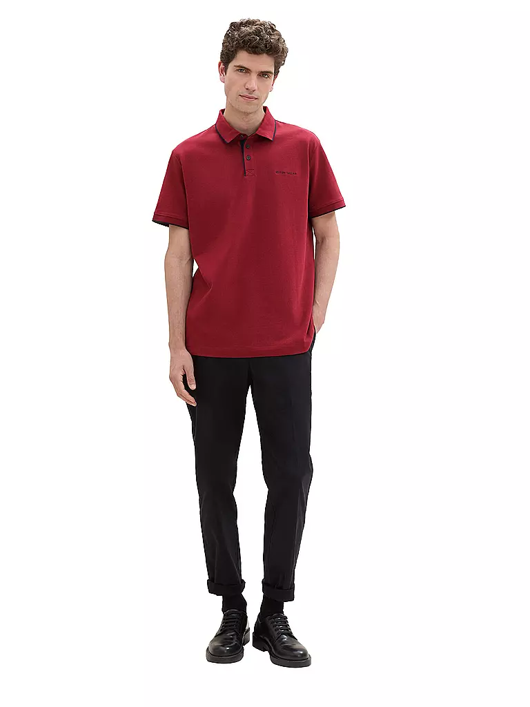 TOM TAILOR | Poloshirt Regular Fit | Rosso
