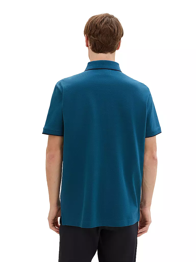 TOM TAILOR | Poloshirt Regular Fit | Petrolio