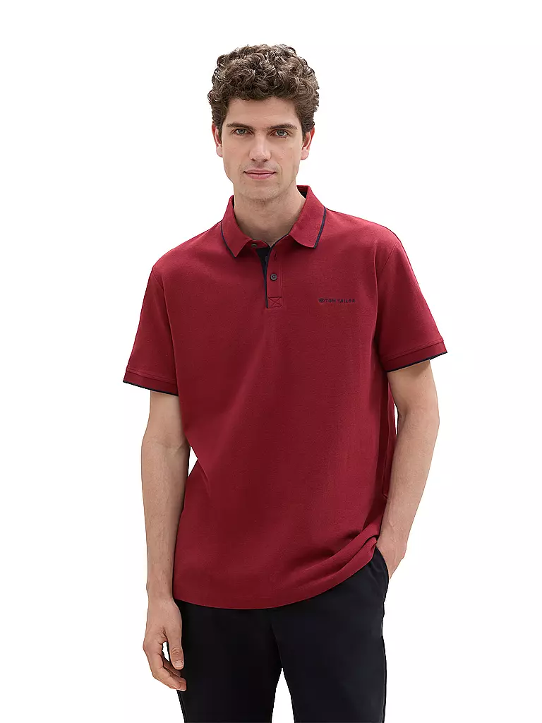 TOM TAILOR | Poloshirt Regular Fit | Rosso