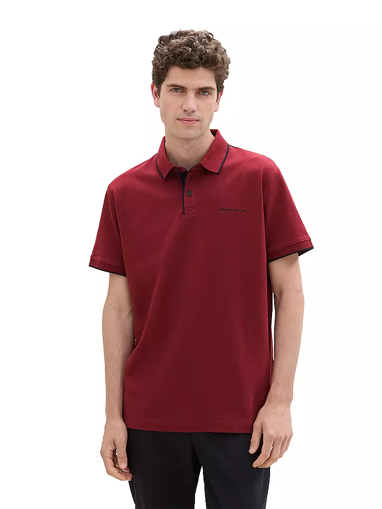 TOM TAILOR | Poloshirt Regular Fit | Rosso