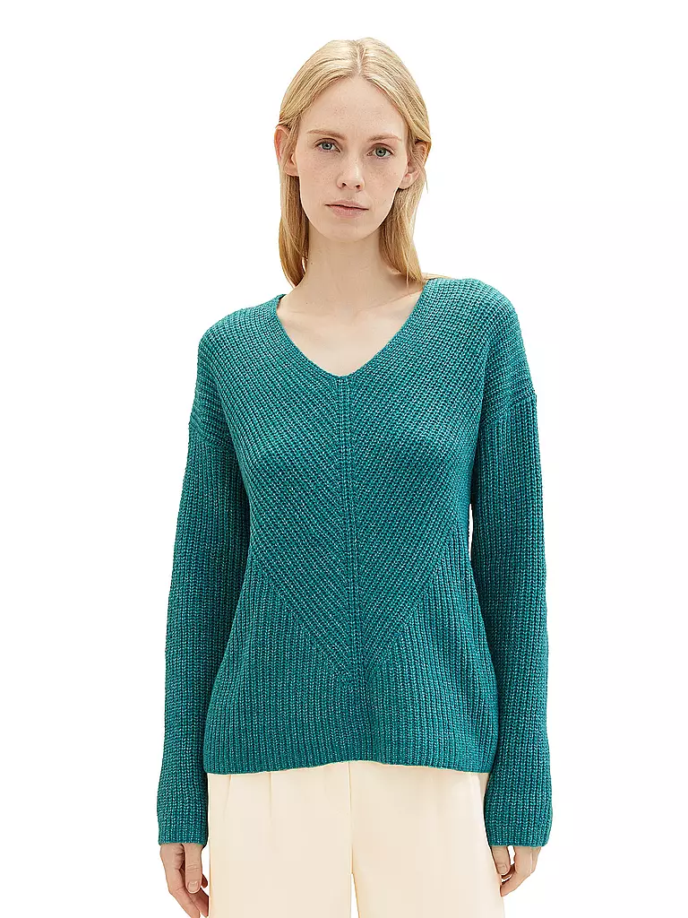TOM TAILOR | Pullover  | Petrolio
