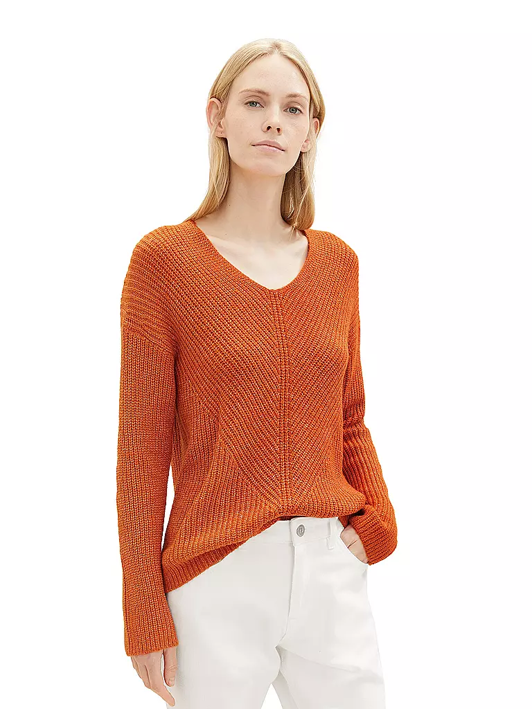 TOM TAILOR | Pullover  | Arancione