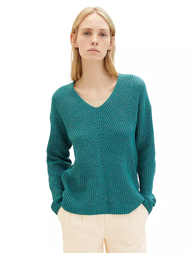 TOM TAILOR | Pullover  | Petrolio