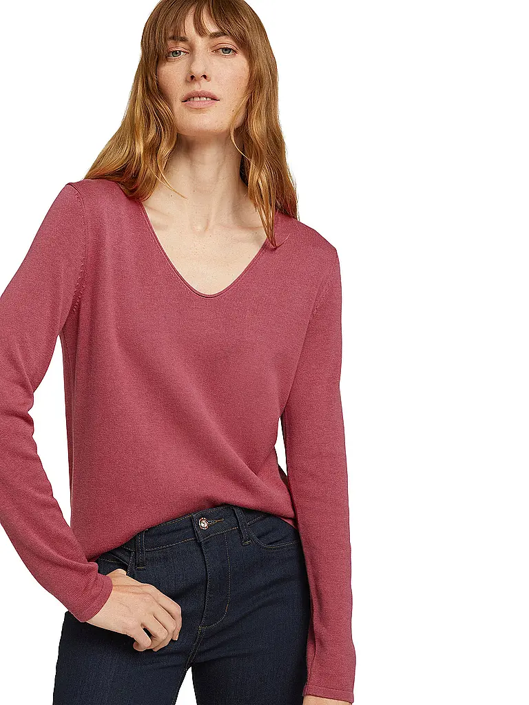 TOM TAILOR | Pullover  | Fucsia