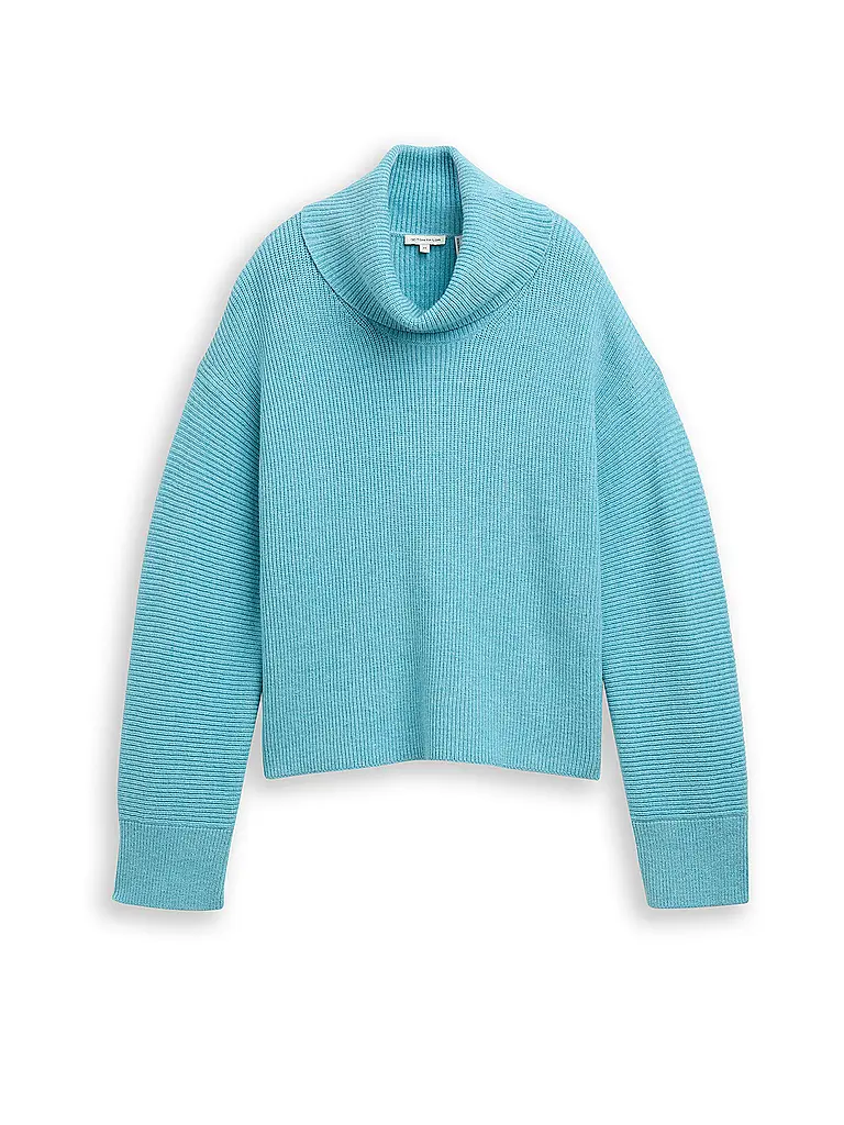 TOM TAILOR | Pullover a collo alto vestibilità oversize | Petrolio