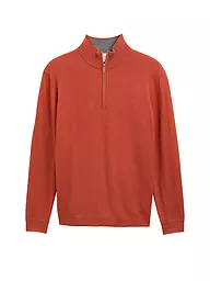 TOM TAILOR | Pullover Troyer | Arancione
