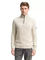 TOM TAILOR | Pullover Troyer | Beige