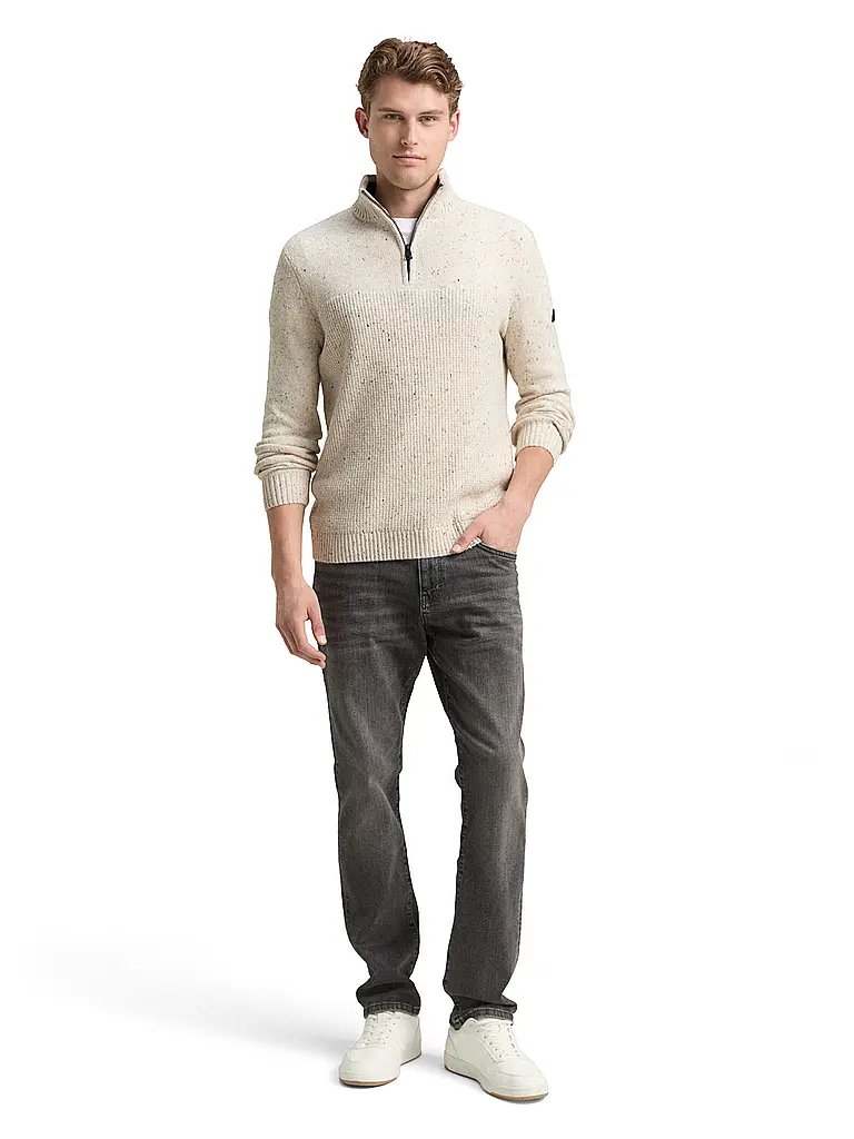 TOM TAILOR | Pullover Troyer | Beige