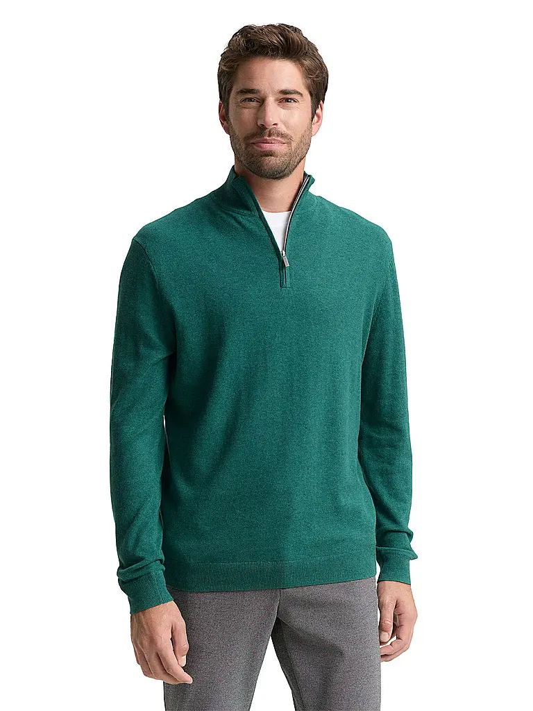 TOM TAILOR | Pullover Troyer | Verde
