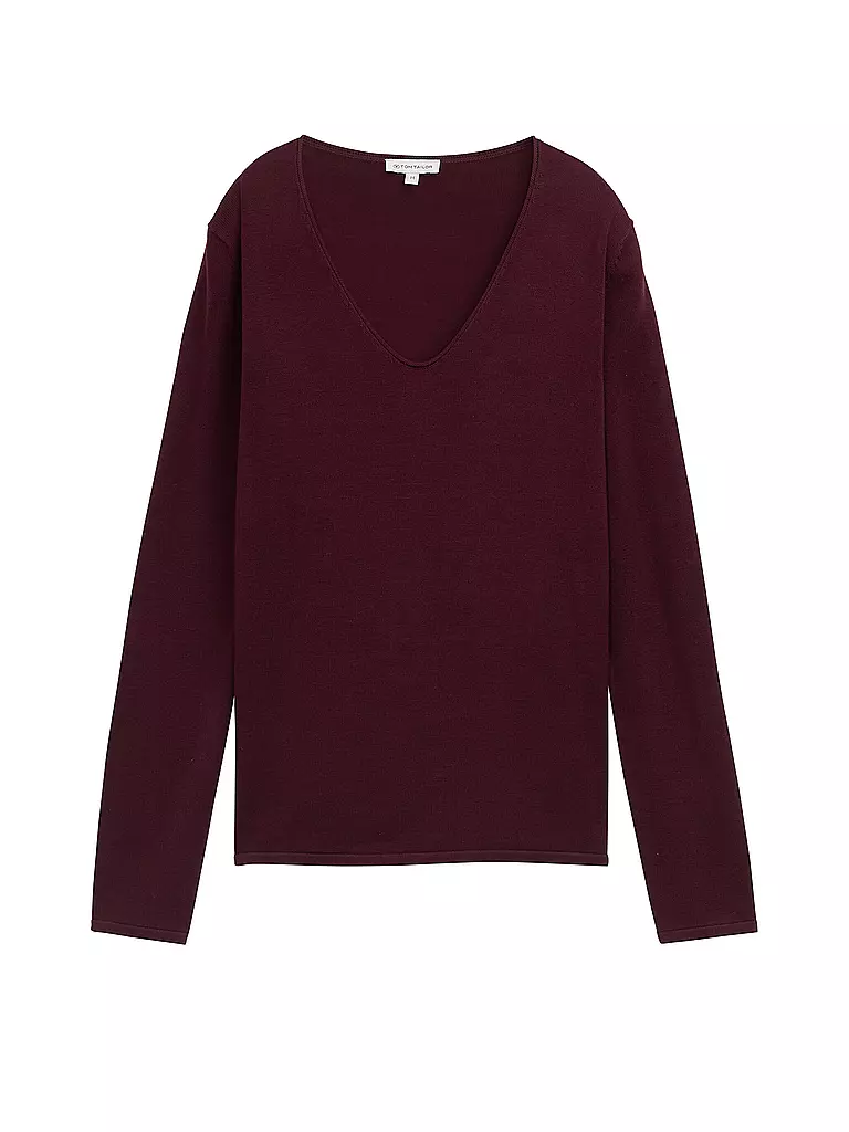 TOM TAILOR | Pullover | Rosso scuro