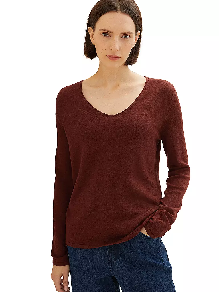 TOM TAILOR | Pullover | Marrone