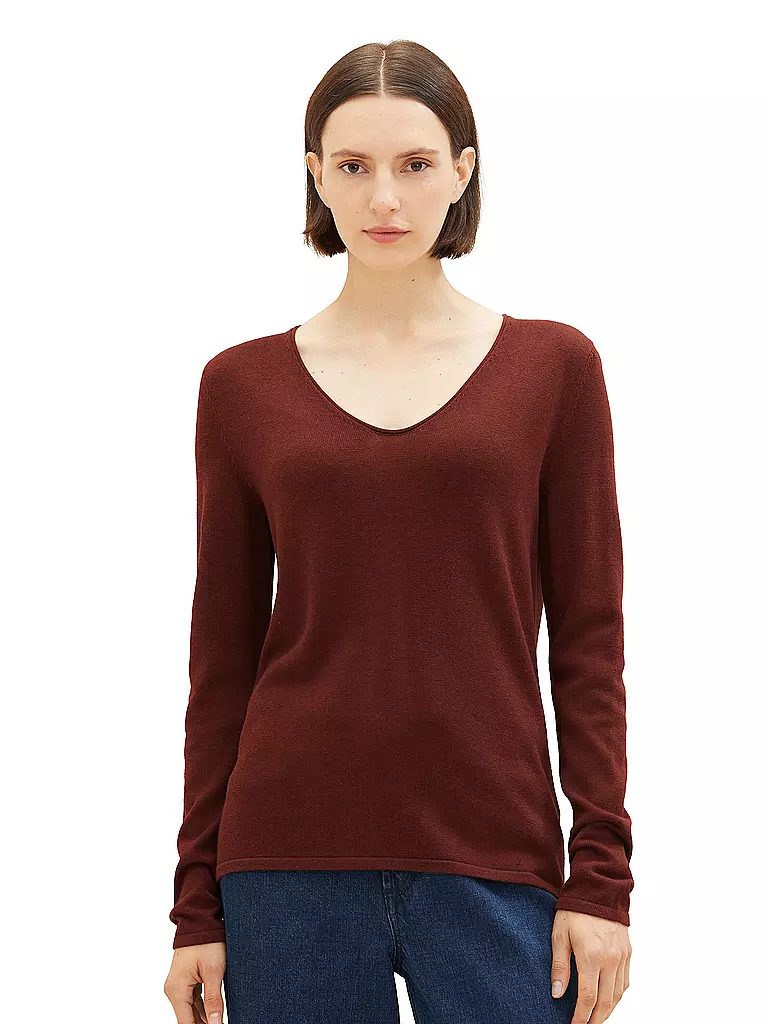 TOM TAILOR | Pullover | Marrone