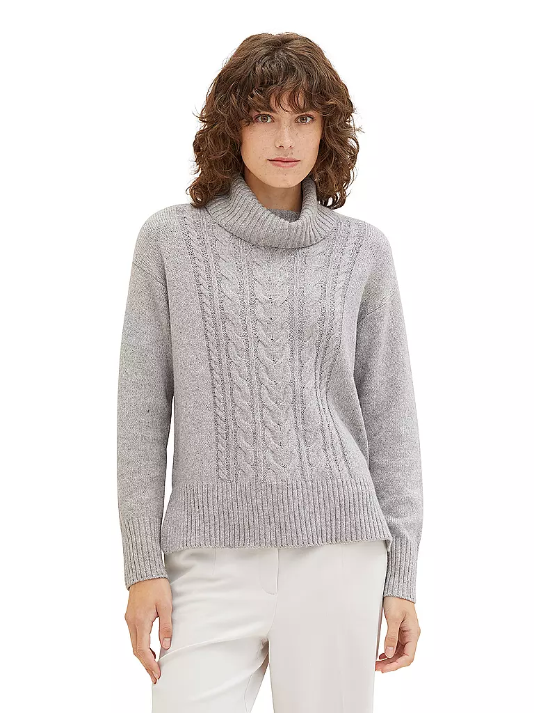 TOM TAILOR | Rollkragenpullover | Grigio