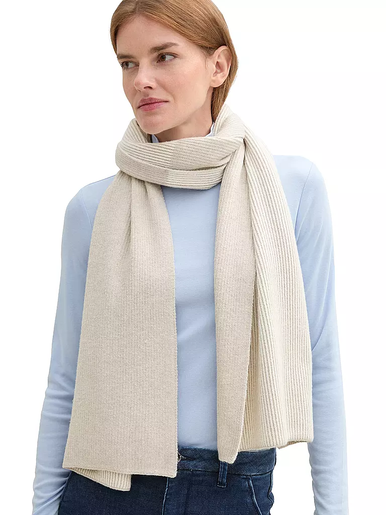 TOM TAILOR | Sciarpa | Crema