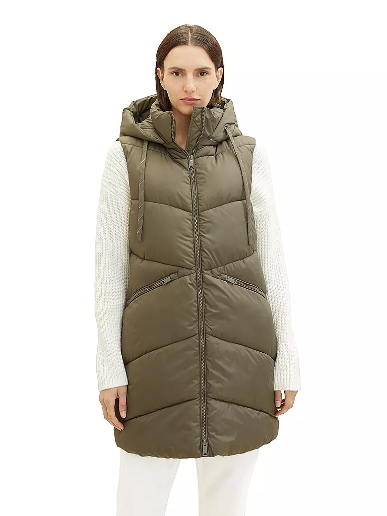 TOM TAILOR | Steppgilet | Oliva