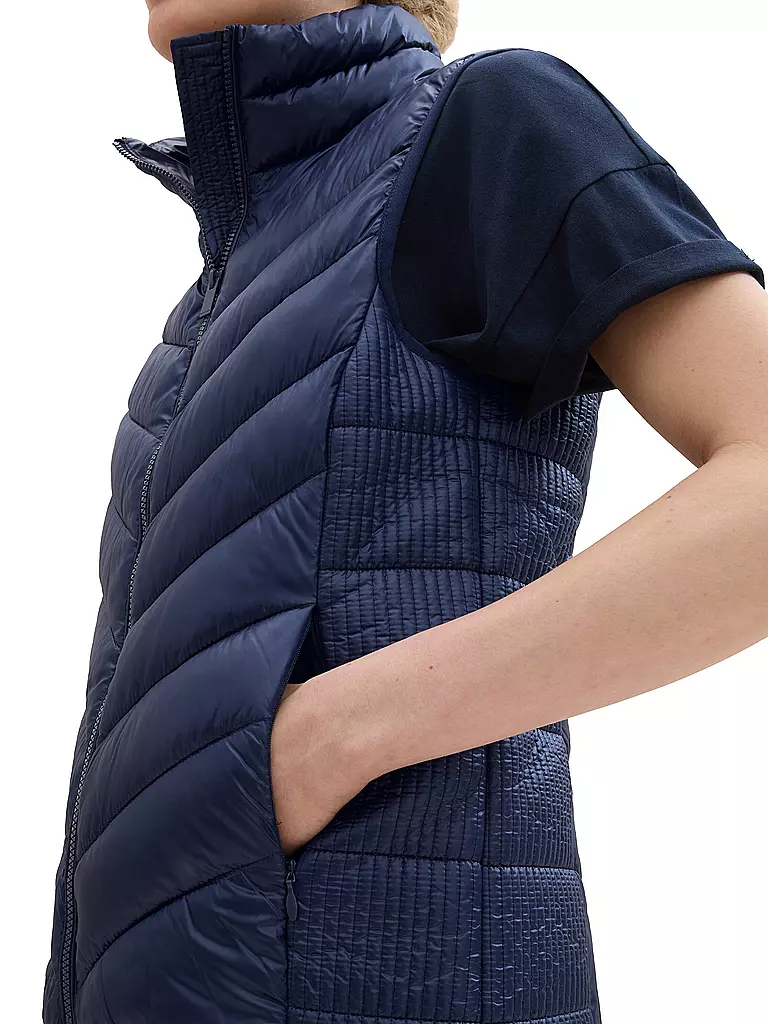 TOM TAILOR | Steppgilet | Blu