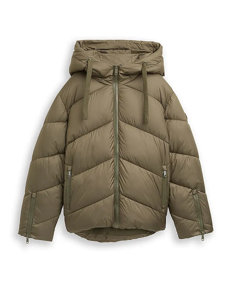 TOM TAILOR | Steppjacke | Verde scuro