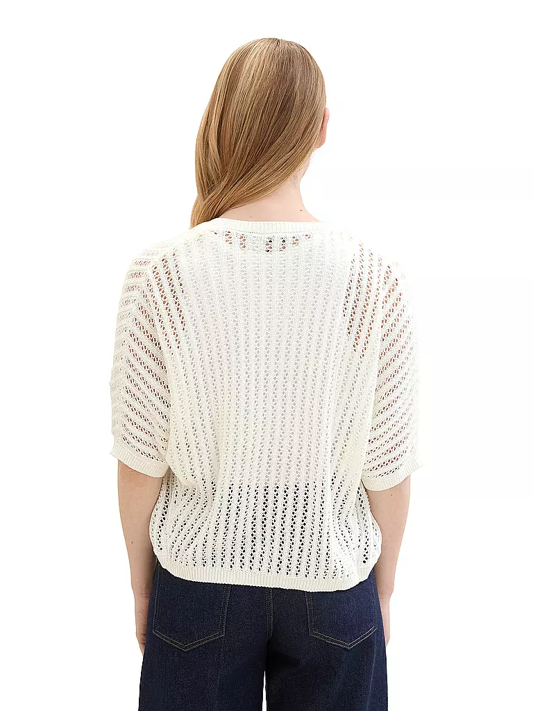TOM TAILOR | Strickjacke  | Bianco
