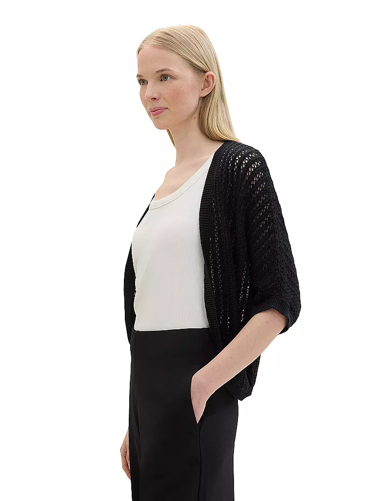 TOM TAILOR | Strickjacke  | Nero
