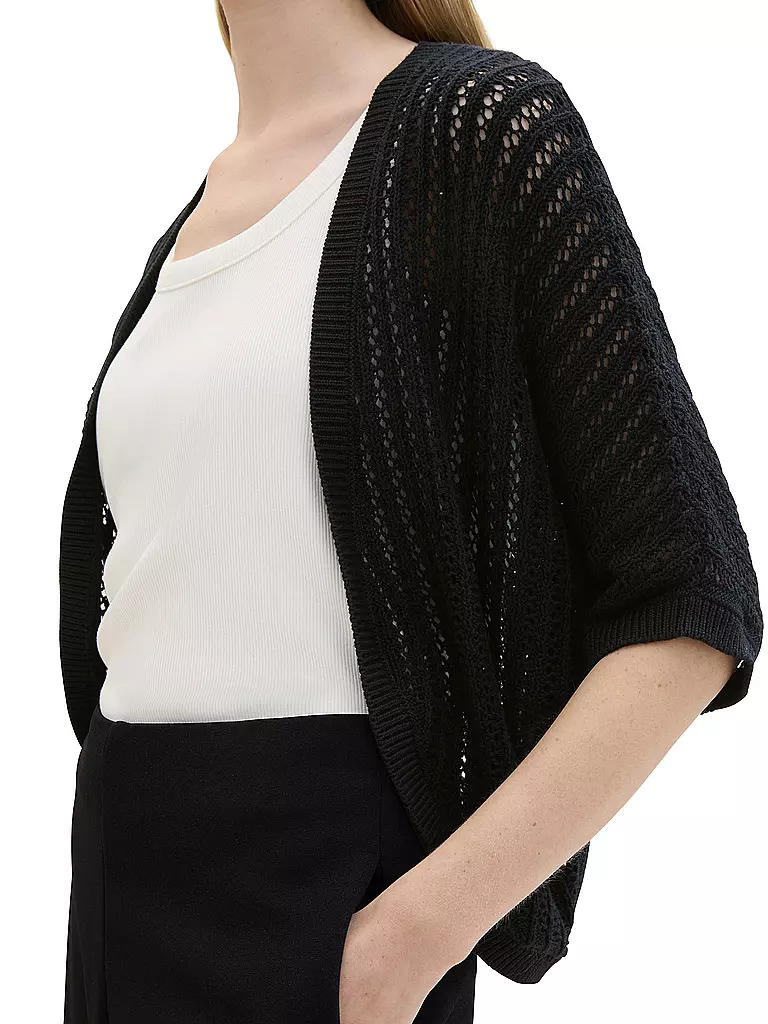 TOM TAILOR | Strickjacke  | Nero