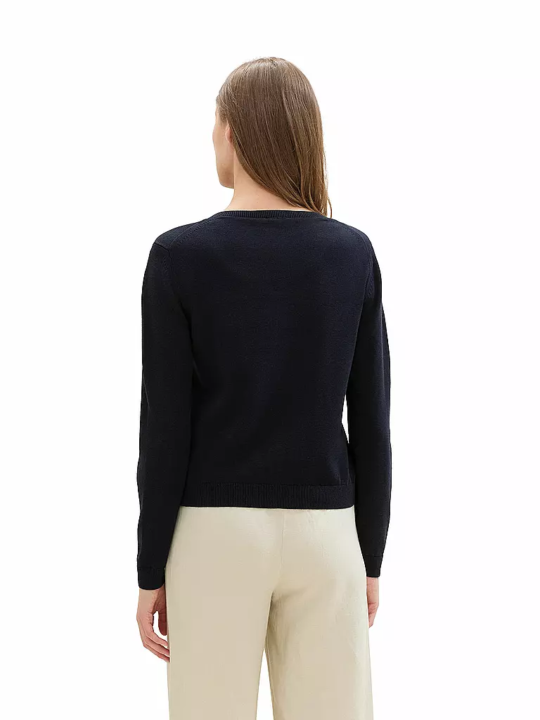 TOM TAILOR | Strickjacke | Blu scuro