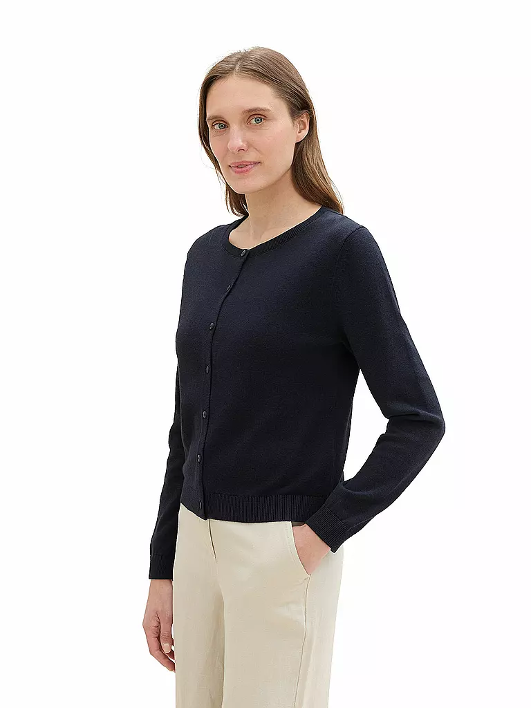 TOM TAILOR | Strickjacke | Blu scuro