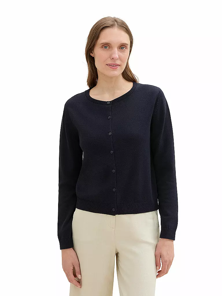 TOM TAILOR | Strickjacke | Blu scuro