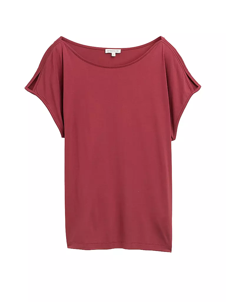 TOM TAILOR | T-Shirt  | Rosso scuro