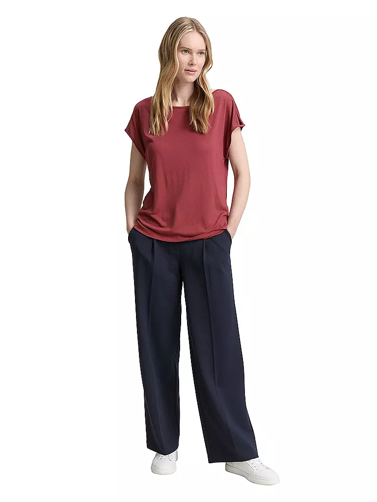 TOM TAILOR | T-Shirt  | Rosso scuro
