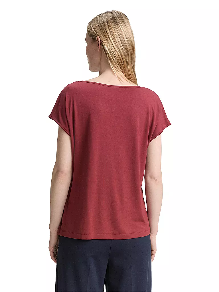 TOM TAILOR | T-Shirt  | Rosso scuro
