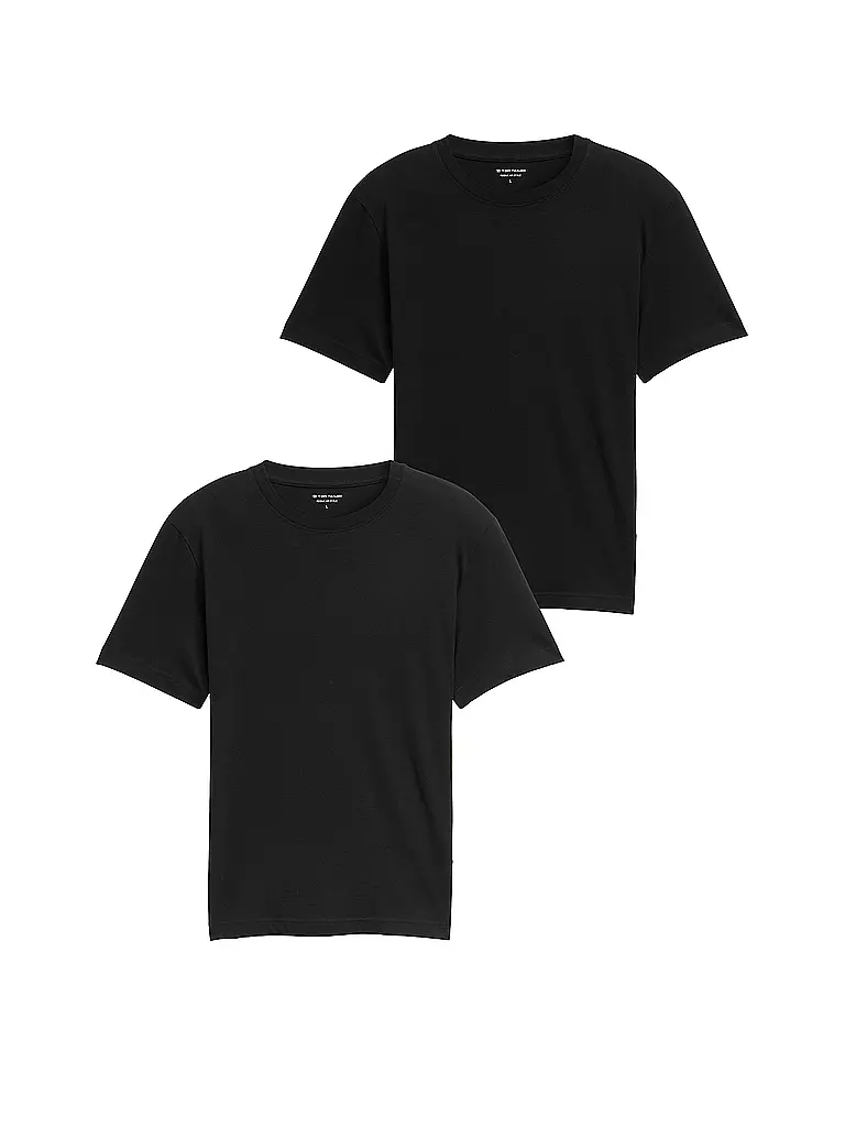 TOM TAILOR | T-shirt confezione da 2 | Nero