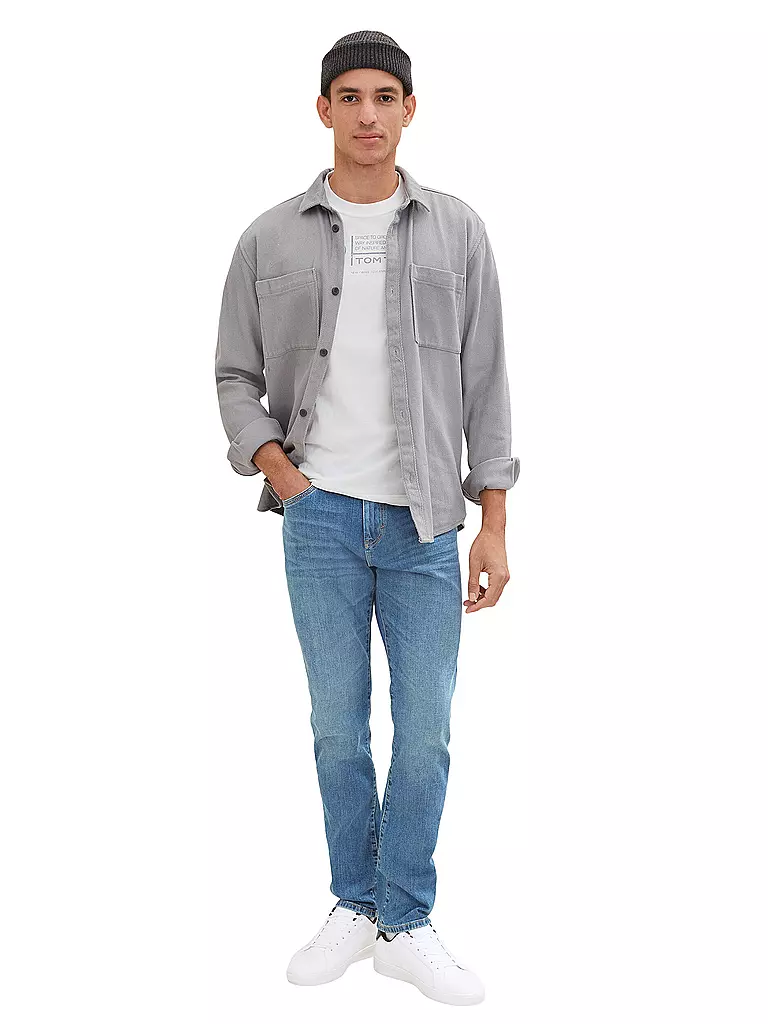 TOM TAILOR | T-Shirt Regular Fit | Bianco