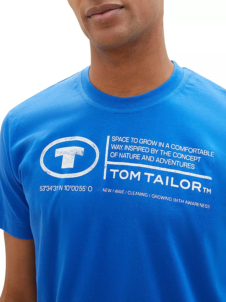 TOM TAILOR | T-Shirt Regular Fit | Blu