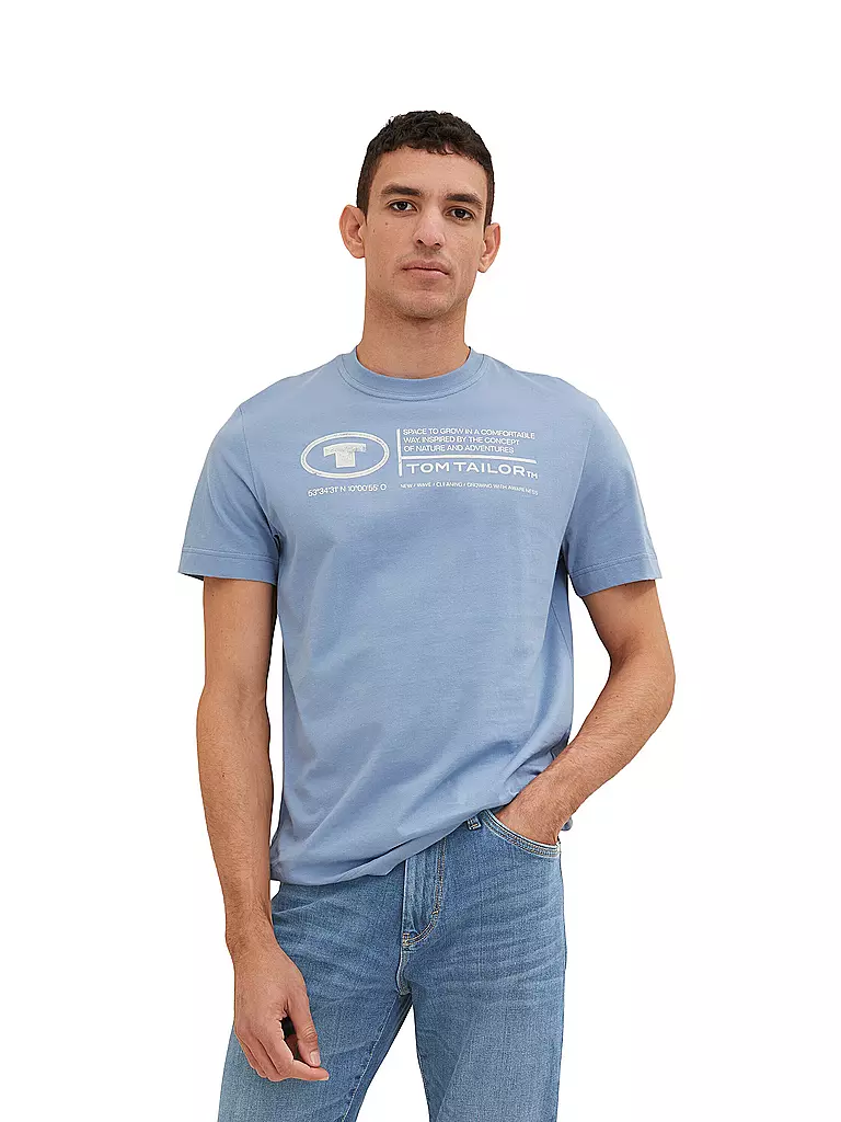 TOM TAILOR | T-shirt vestibilità regular | Blu chiaro