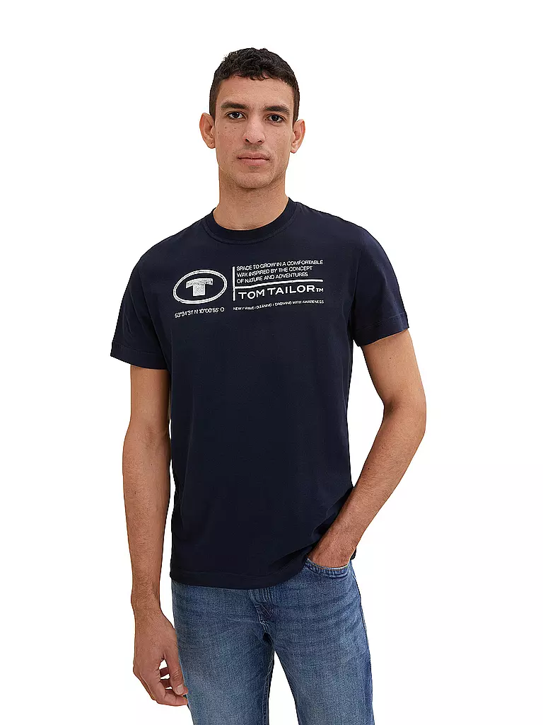 TOM TAILOR | T-Shirt vestibilità regular | Blu
