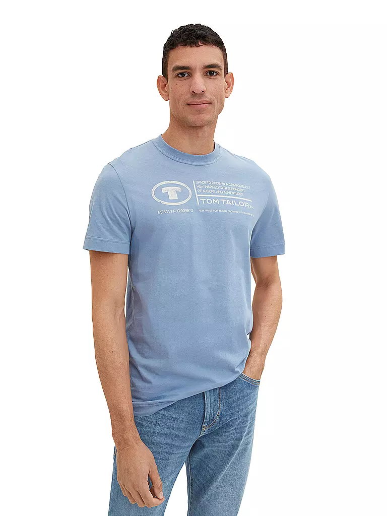 TOM TAILOR | T-shirt vestibilità regular | Blu chiaro