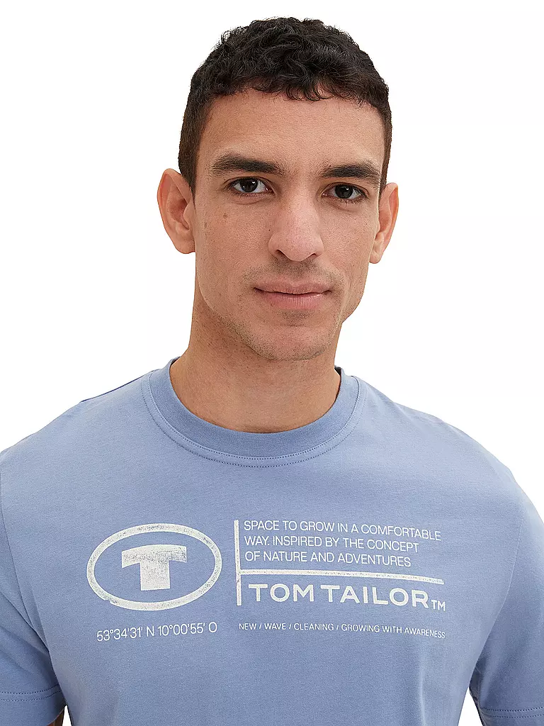 TOM TAILOR | T-shirt vestibilità regular | Blu chiaro