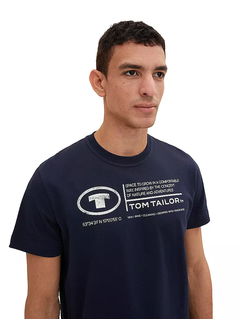 TOM TAILOR | T-Shirt vestibilità regular | Blu
