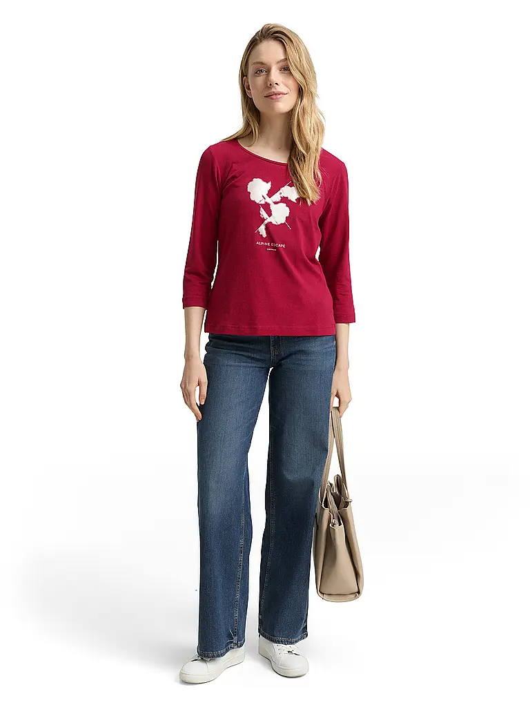 TOM TAILOR | T-shirt | Rosso scuro