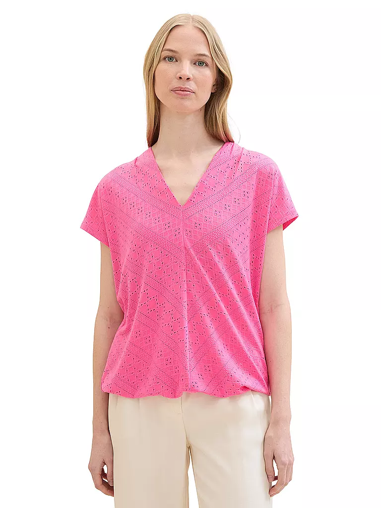 TOM TAILOR | T-Shirt | Fucsia
