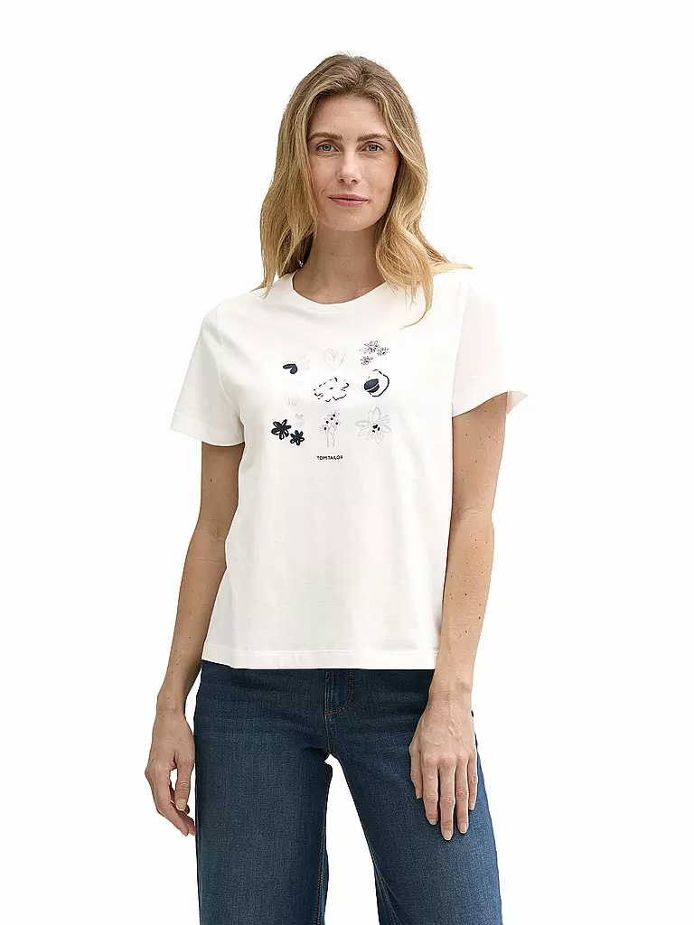 TOM TAILOR | T-Shirt | Bianco