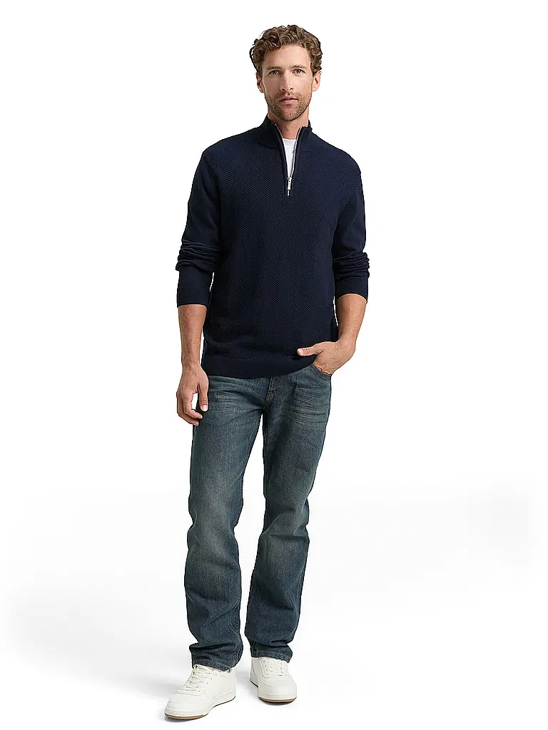 TOM TAILOR | Troyer Pullover | Blu