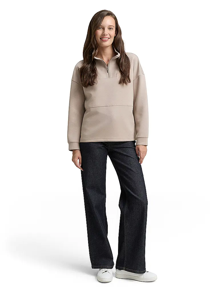 TOM TAILOR | Troyer Pullover | Crema