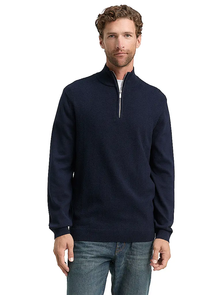TOM TAILOR | Troyer Pullover | Blu